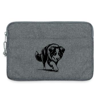 Australian Shepherd - Laptop bag 13" - heather grey - Front