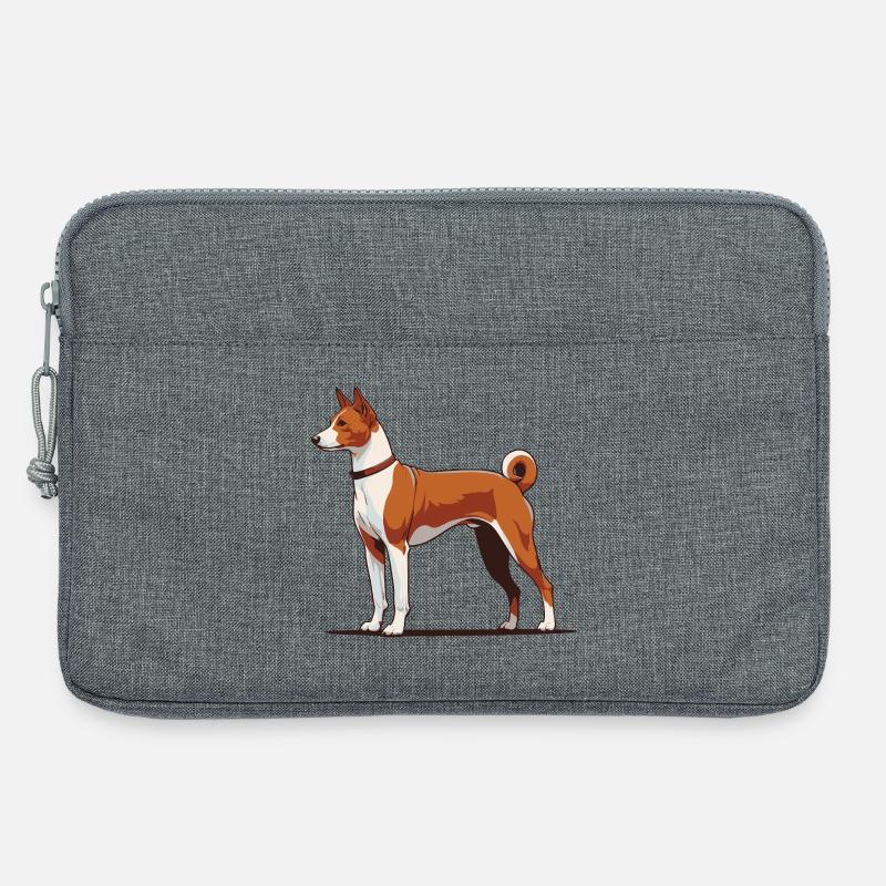 Basenji - Laptoptasche 13" - Grau meliert