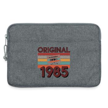 Original 1985 Vintage Birthday Retro Vintage - Laptop bag 13" - heather grey - Front