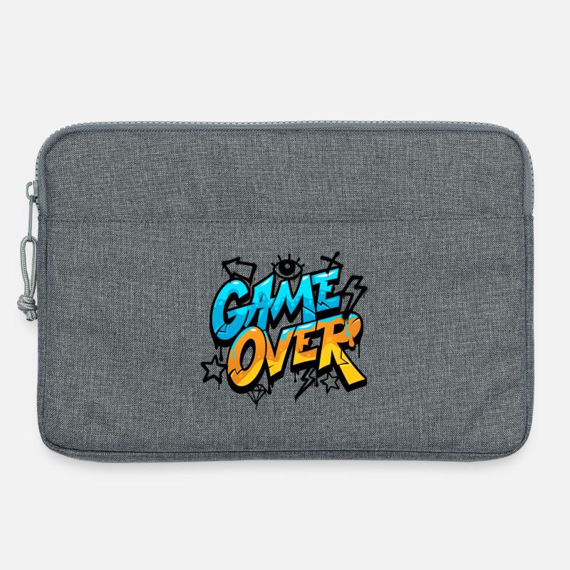 Game Over Graffiti Style Design - Laptoptasche 13" - Grau meliert