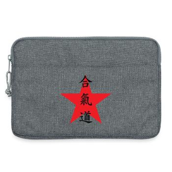 Aikido – Kampfsport – Aikido - Laptoptasche 13" - Grau meliert - Vorne