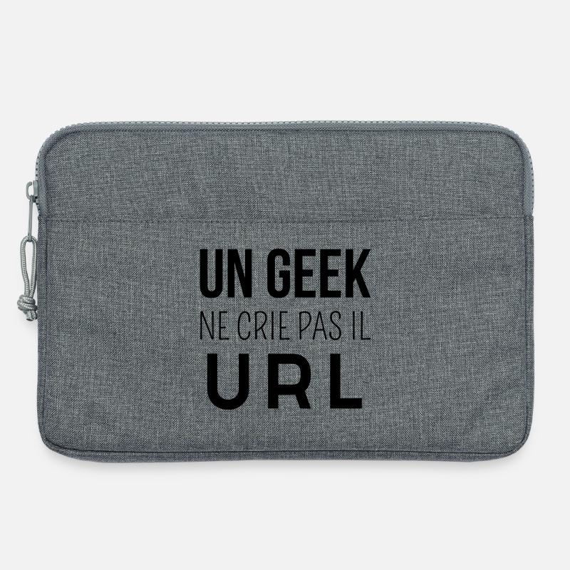 Ein Nerd schreit es nicht – Nerd-Humor - Laptoptasche 13" - Grau meliert