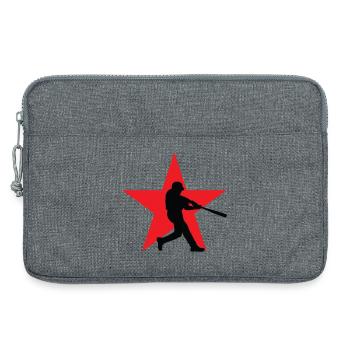 Baseball – Sport - Laptoptasche 13" - Grau meliert - Vorne