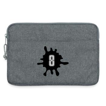 Blobs 8 Number - Laptop bag 13" - heather grey - Front