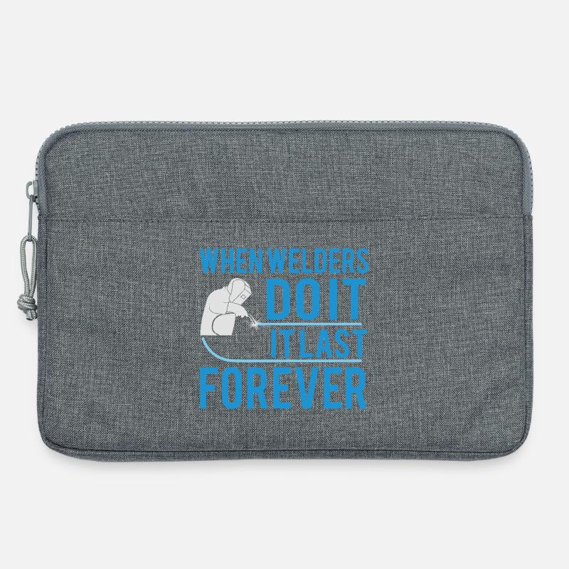 Wenn Schweißer das machen... - Laptoptasche 13" - Grau meliert