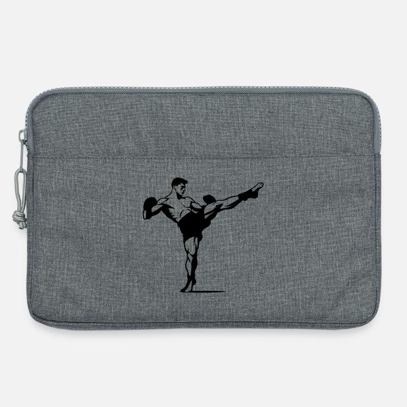 Kickboxen - Laptoptasche 13" - Grau meliert