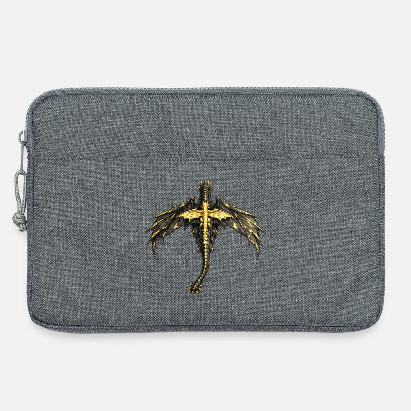 Fourth Wing Dragons - Laptoptasche 13" - Grau meliert