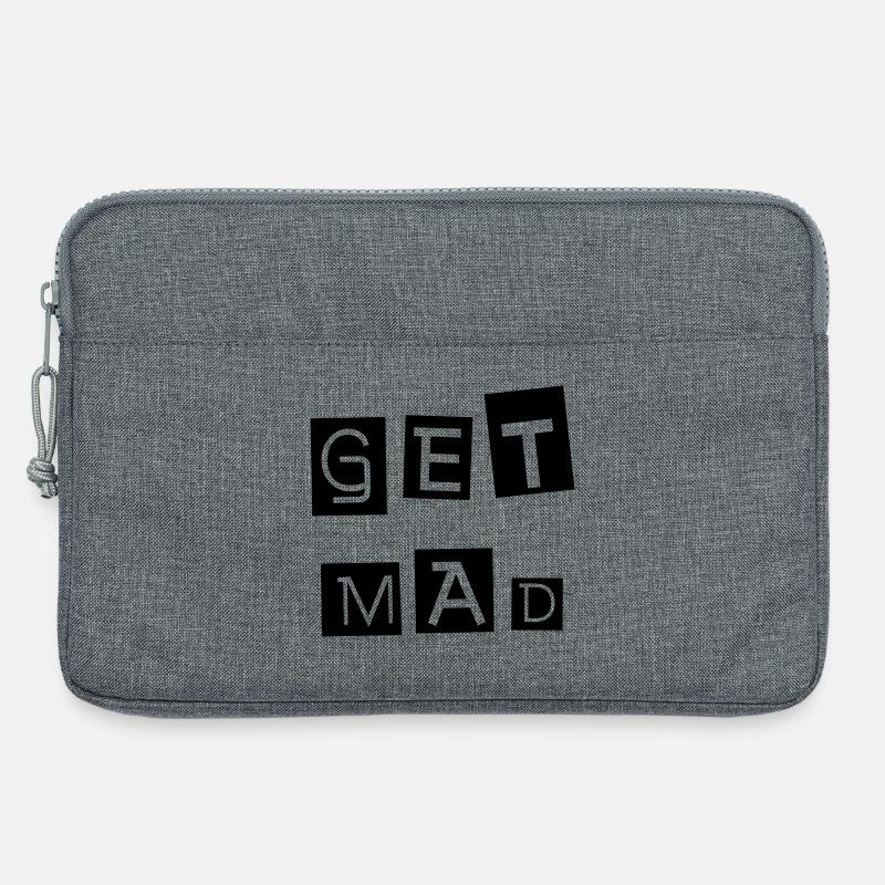 WERDE WÜTEND Werde wütend Sei ein rebellischer Nonkonformist - Laptoptasche 13" - Grau meliert