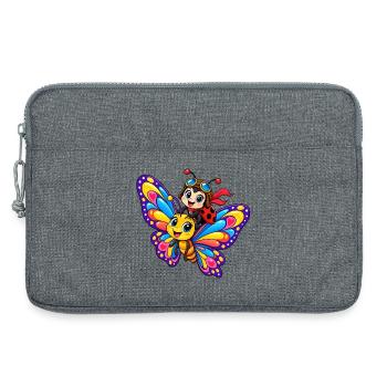 Marienkäfer Pilot - Laptoptasche 13" - Grau meliert - Vorne