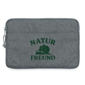 Amoureux de la nature - Sacoche pour ordinateur portable 13 pouces - gris chiné - Devant
