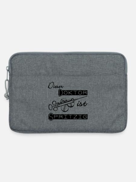 Doktor Spritzig Geschenk - Laptoptasche 13" - Grau meliert