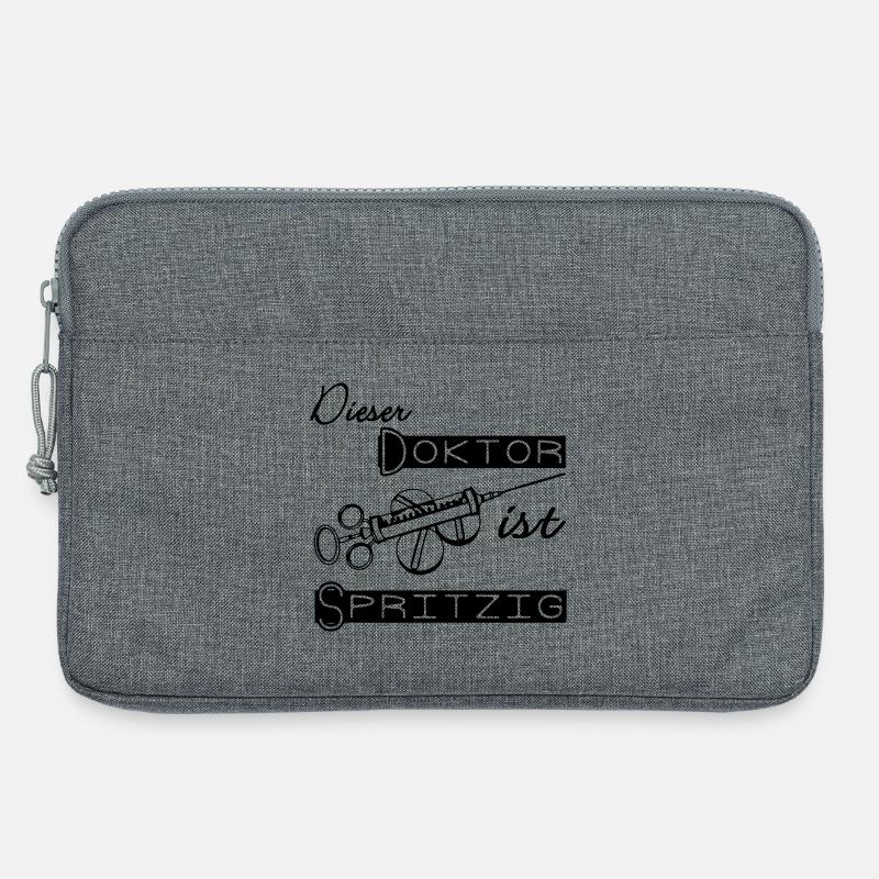 Doktor Spritzig Geschenk - Laptoptasche 13" - Grau meliert