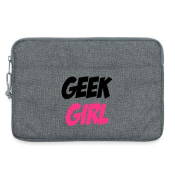 Geek Girl - Sacoche pour ordinateur portable 13 pouces - gris chiné - Devant