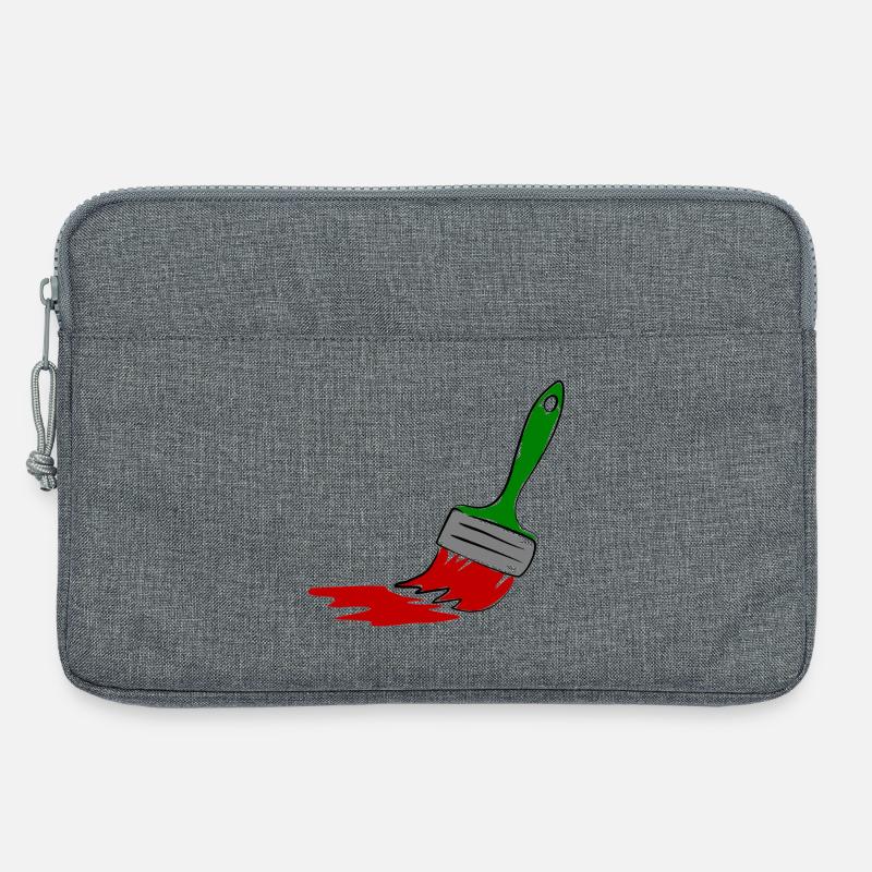 Maler Pinsel - Laptoptasche 13" - Grau meliert