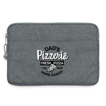 Dad’s Pizzeria Daddy pizza baker cuisine extérieure - Sacoche pour ordinateur portable 13 pouces - gris chiné - Devant