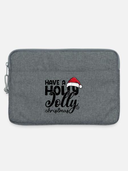 Weihnachtsmannmütze Minimale Grafik - Laptoptasche 13" - Grau meliert
