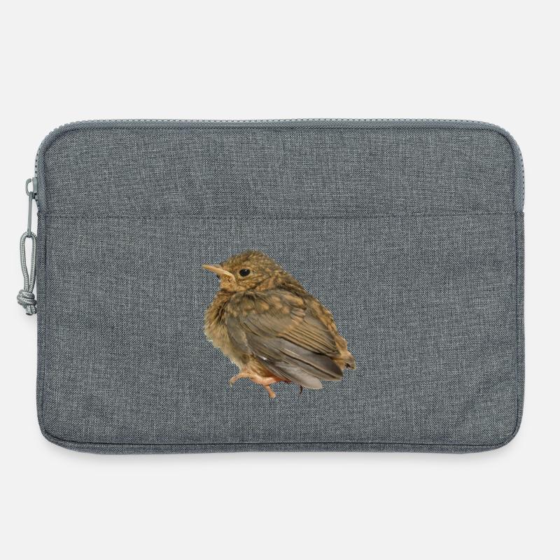Rotkehlchen Ästling - Laptoptasche 13" - Grau meliert