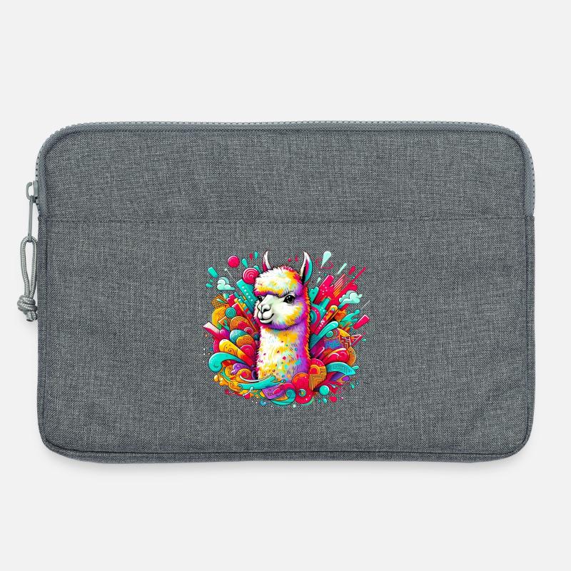 Alpaka - Laptoptasche 13" - Grau meliert