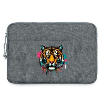 Tigre - Sacoche pour ordinateur portable 13 pouces - gris chiné - Devant
