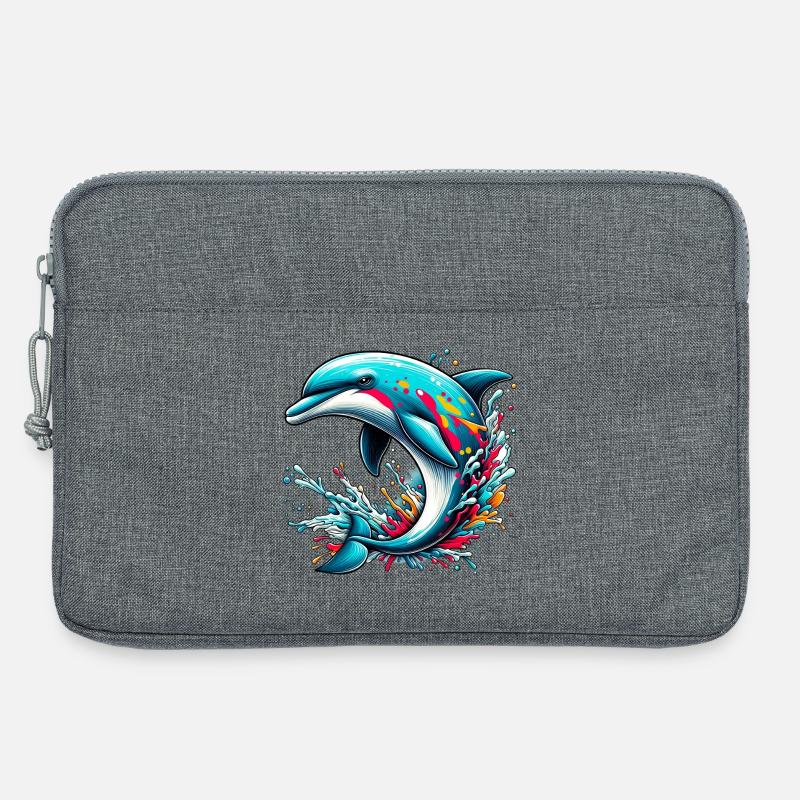 Delfin - Laptoptasche 13" - Grau meliert