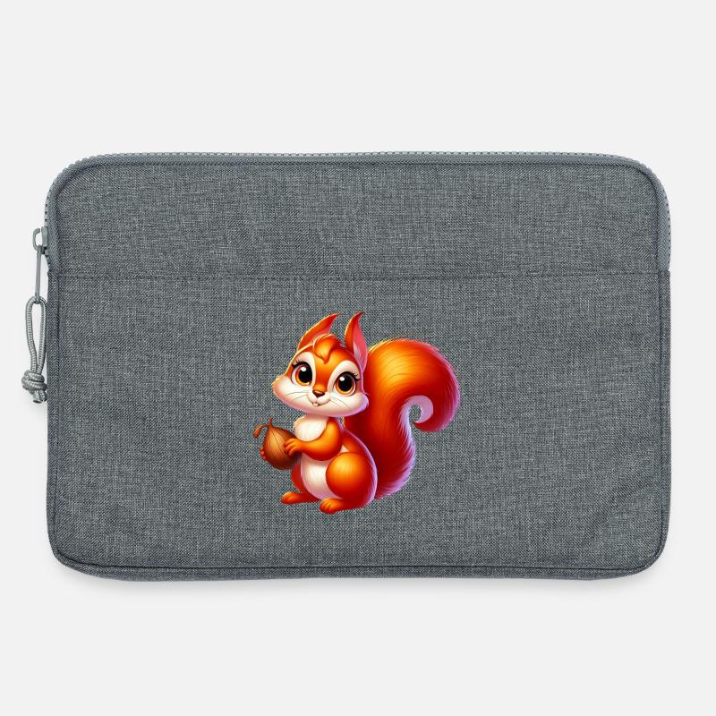 Eichhörnchen - Laptoptasche 13" - Grau meliert