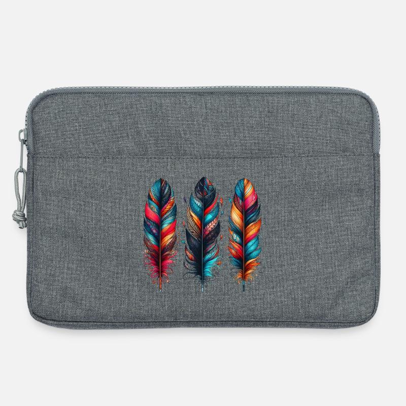 Feder - Laptoptasche 13" - Grau meliert