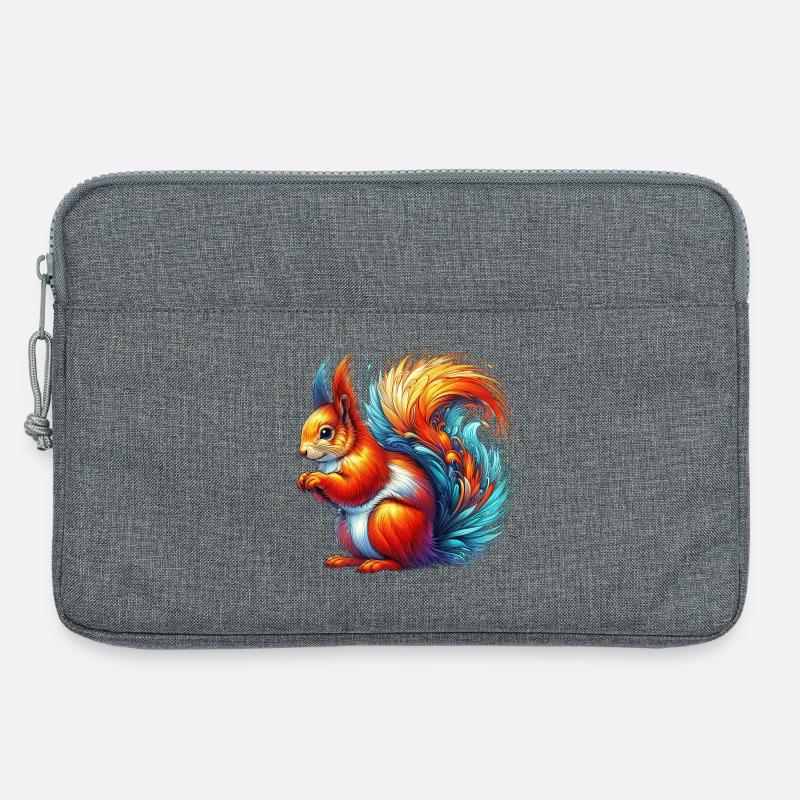 Eichhörnchen - Laptoptasche 13" - Grau meliert