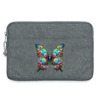 Schmetterling - Laptoptasche 13" - Grau meliert - Vorne