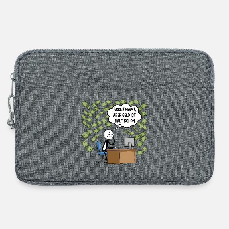 Arbeit nervt - Laptoptasche 13" - Grau meliert