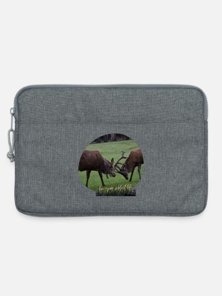 Rotwild-Liebe - Laptoptasche 13" - Grau meliert