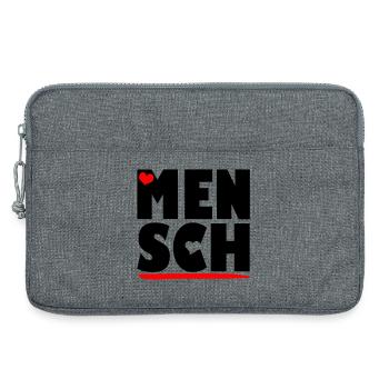 MENSCHLICHKEIT - Laptoptasche 13" - Grau meliert - Vorne