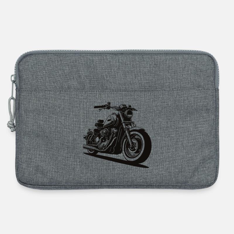Retro Biker Style - Laptoptasche 13" - Grau meliert