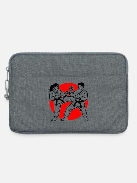 Karate Kumite - Laptoptasche 13" - Grau meliert