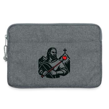 Legendary figure of Switzerland - Laptop bag 13" - heather grey - Front