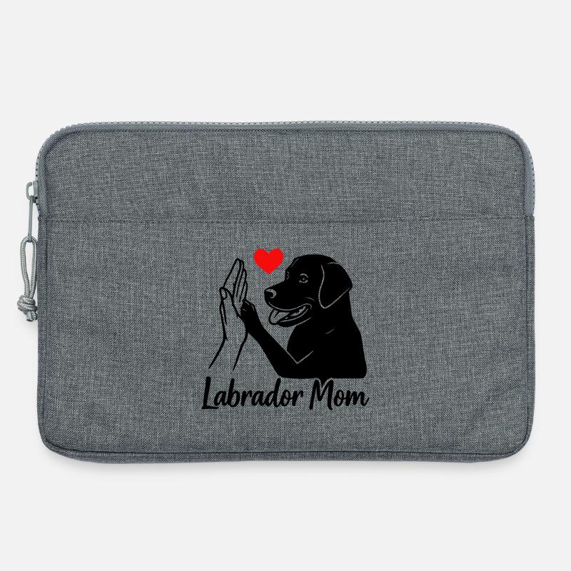 Labrador Mom - Laptoptasche 13" - Grau meliert