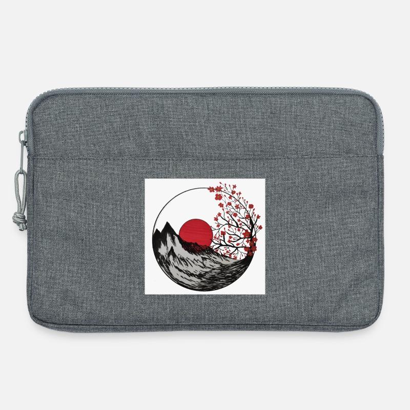 Fuji-Berg - Laptoptasche 13" - Grau meliert