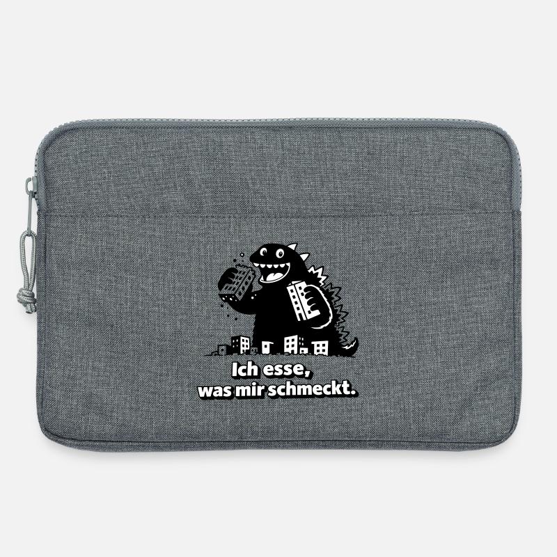 Monster isst, was ihm schmeckt - Laptoptasche 13" - Grau meliert