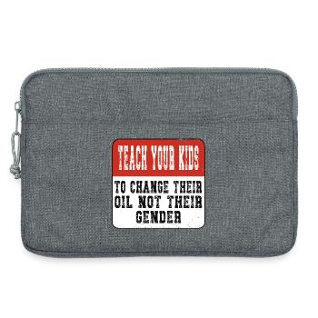 Enseignez à vos enfants - Anti-genre - Sacoche pour ordinateur portable 13 pouces - gris chiné - Devant