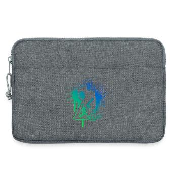 Floorball motif for real lovers - Laptop bag 13" - heather grey - Front