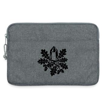 Crystal Oak Leaf Magic Forest - Laptop bag 13" - heather grey - Front