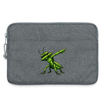 Dabbing Praying Mantis - Laptop bag 13" - heather grey - Front