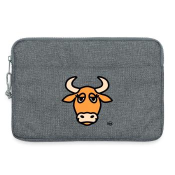 Grand Taureau - Sacoche pour ordinateur portable 13 pouces - gris chiné - Devant
