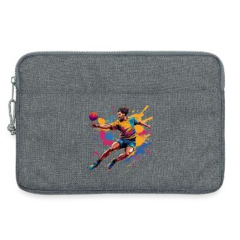 Handball Handballer Handball Trainer Fan Geschenk - Laptoptasche 13" - Grau meliert - Vorne