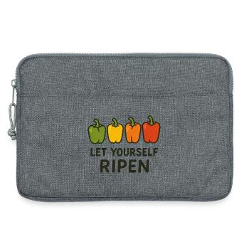 Lassen Sie sich reifen - Laptoptasche 13" - Grau meliert - Vorne