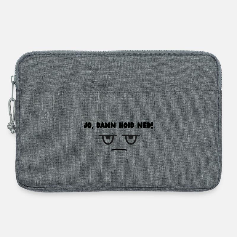 Dann hoid ned - Laptoptasche 13" - Grau meliert
