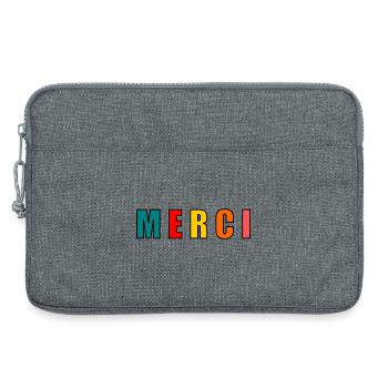 MISTRESS. THANK YOU. THANK YOU MISTRESS - Laptop bag 13" - heather grey - Front