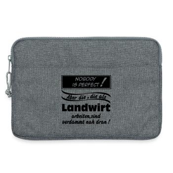 Landwirtschaft , Landwirt , Farmer , Nobody (25) - Laptoptasche 13" - Grau meliert - Vorne