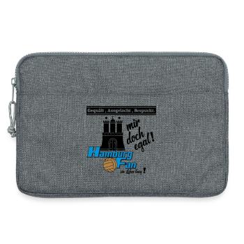 Hamburg , Tradition , Fußball , Fan Leben (25) - Laptoptasche 13" - Grau meliert - Vorne