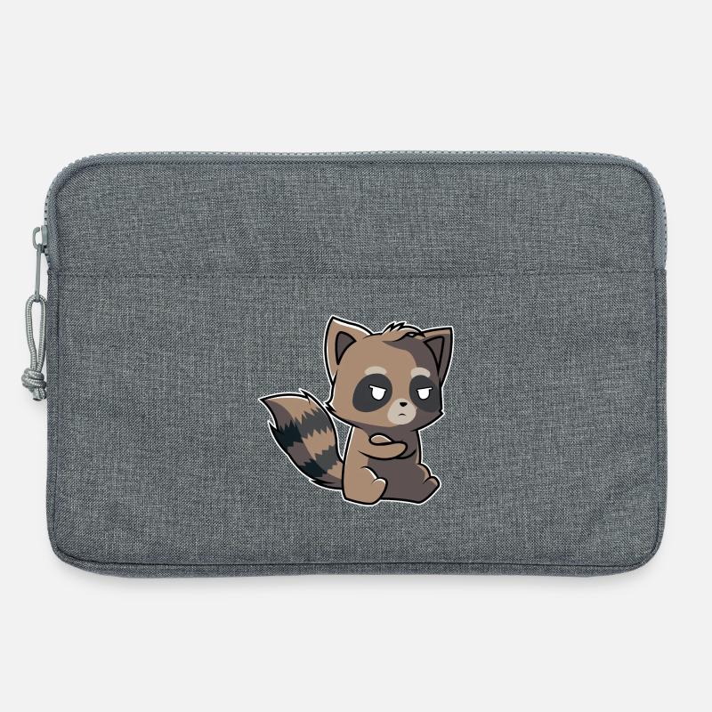 Zombi-Waschbär - Laptoptasche 13" - Grau meliert