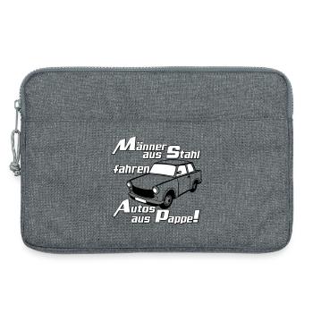  , DDR Kult , Männer aus Stahl (25) - Laptoptasche 13" - Grau meliert - Vorne